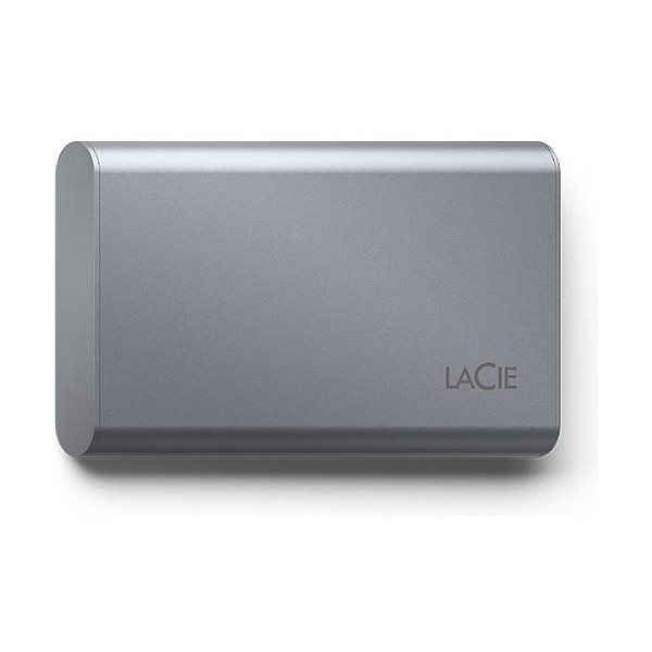 LaCie Mobile SSD Secure, 2TB, USB-C 3.2 Gen 2, 1050 MB/s, Protección por Contraseña, Gris Espacial