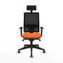PIQUERAS Y CRESPO Silla de oficina Horna Naranja y Negro