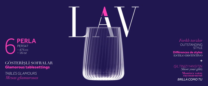 LAV Set de 6 vasos Perla 475cc