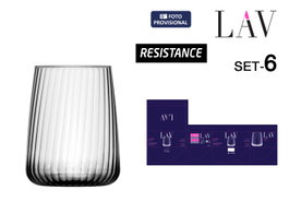 LAV Set de 6 vasos Perla 475cc