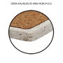 Hermia TBA7436502215278 Felpudo de Cristal 100% Piedra Natural, Juego de 4 Piezas, 10x10x1 cm, Decoración de Mesa y Posavasos