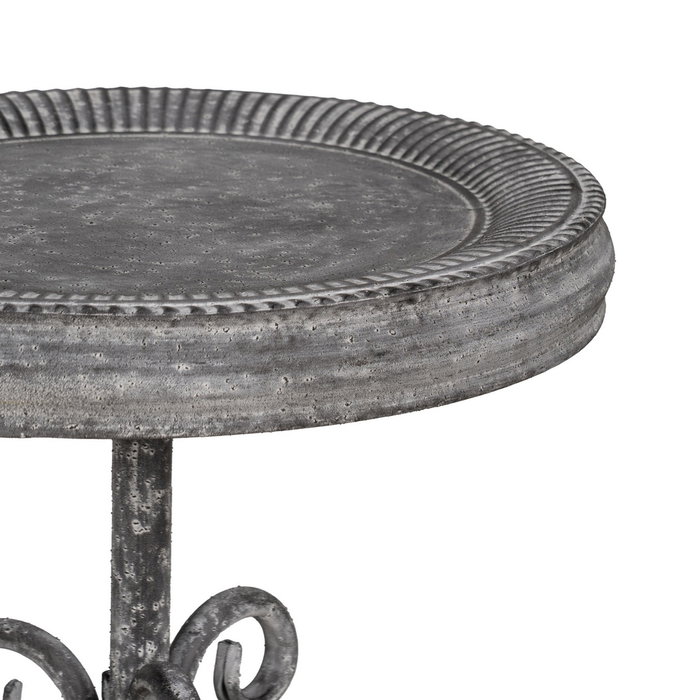 Mesita Gris Metal 36 X 36 X 61 cm