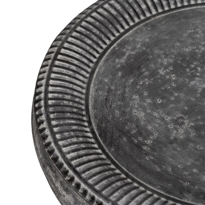 Mesita Gris Metal 36 X 36 X 61 cm