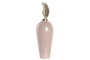 DKD Home Decor Tibor de Aluminio y Hierro Rosa con Tapa