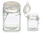 Vivalto Tarro Cristal Cuadrado Cierre Hermético 200ml Transparente 9.5x9.5x6.5 cm (Set de 24)