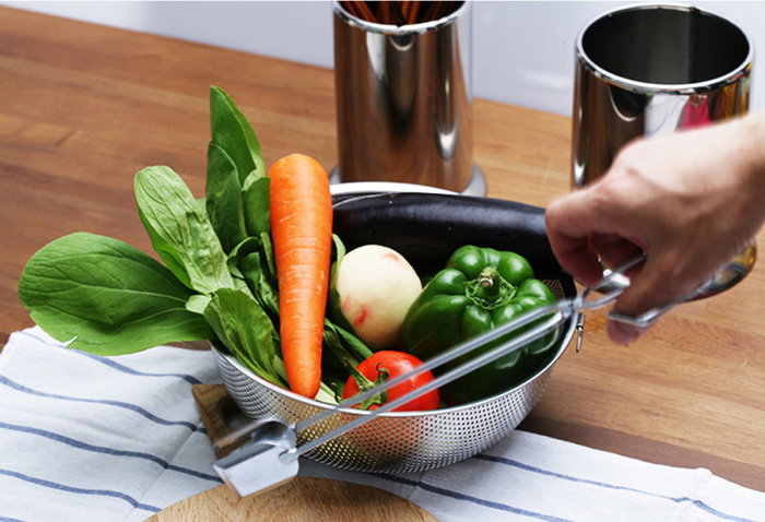 Quttin Pinzas de Cocina de Acero Inoxidable 35 cm (24 Unidades)