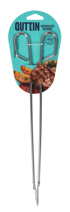Quttin Pinzas de Cocina de Acero Inoxidable 35 cm (24 Unidades)