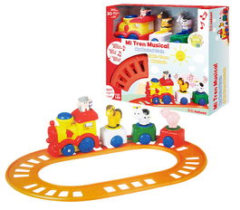 Tachan Tren Musical Animal Farm 68001 con 2 Tipos de Circuito, Luces, Melodías y +12 Meses