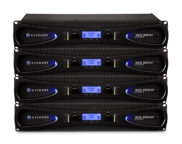 Crown XLS 2502 Amplificador de Potencia DriveCore Clase D 2400W a 4 Ohm con DSP Avanzado Pantalla LCD Potencia Sonora Pura