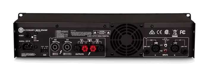 Crown XLS 2502 Amplificador de Potencia DriveCore Clase D 2400W a 4 Ohm con DSP Avanzado Pantalla LCD Potencia Sonora Pura