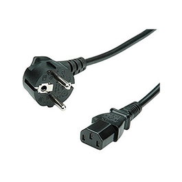 Bachmann 351.167 Cable de Alimentación IEC, Enchufe Tipo F a Conector C13, 0.5 m, 250 V, 10 A, Negro