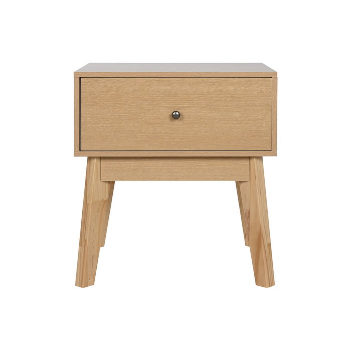 DKD Home Decor Mesita de Noche MDF Natural