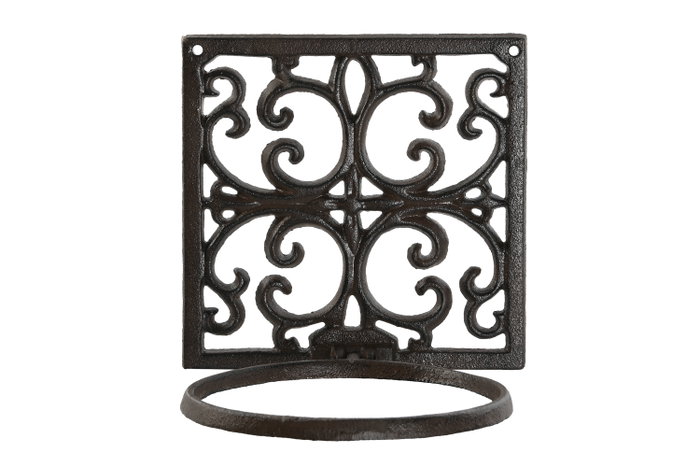 DKD Home Decor Soporte de Hierro Colado para Macetero de Pared Marrón Oscuro DKD Home Decor Soporte de Hierro Colado para Macetero de Pared Marrón Oscuro