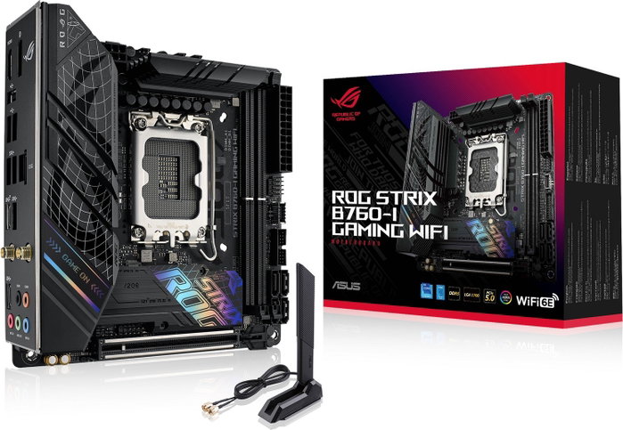 ASUS ROG STRIX B760-I GAMING WIFI DDR5 Mini ITX ASUS ROG STRIX B760-I GAMING WIFI DDR5 Mini ITX