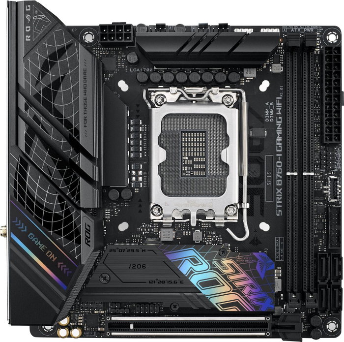 ASUS ROG STRIX B760-I GAMING WIFI DDR5 Mini ITX ASUS ROG STRIX B760-I GAMING WIFI DDR5 Mini ITX