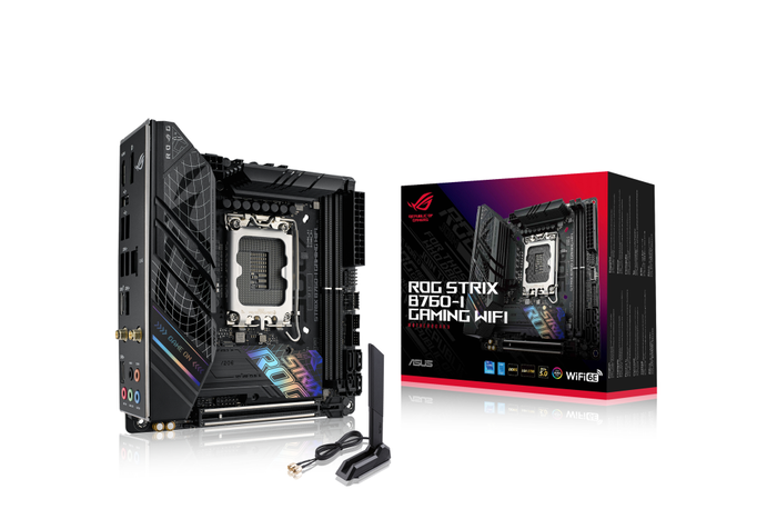 ASUS ROG STRIX B760-I GAMING WIFI DDR5 Mini ITX ASUS ROG STRIX B760-I GAMING WIFI DDR5 Mini ITX