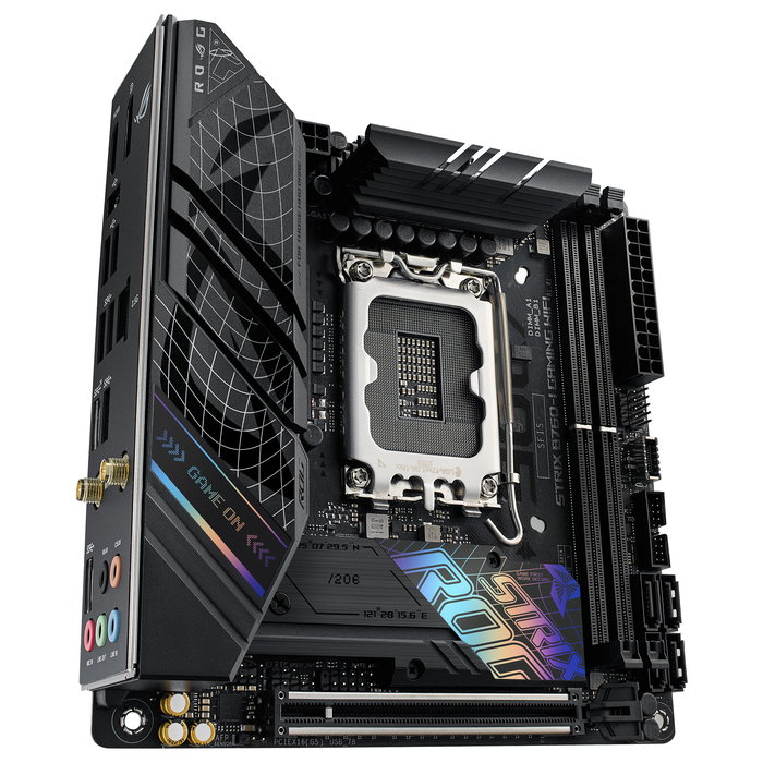 ASUS ROG STRIX B760-I Gaming WiFi - Placa Base Intel B760 (LGA 1700), DDR5, Mini-ITX, Wi-Fi 6E, Bluetooth 5.3, Dual M.2, 2.5 Gb Ethernet