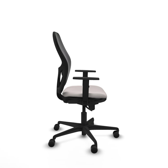 PIQUERAS Y CRESPO Silla de oficina Jorquera con mecanismo Sincro, asiento Blanco y malla Negro PIQUERAS Y CRESPO Silla de oficina Jorquera con mecanismo Sincro, asiento Blanco y malla Negro