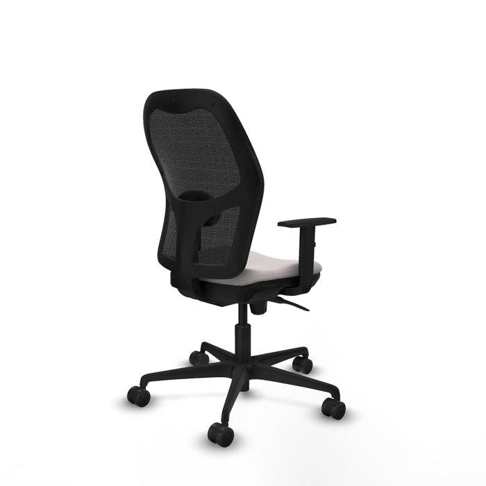 PIQUERAS Y CRESPO Silla de oficina Jorquera con mecanismo Sincro, asiento Blanco y malla Negro PIQUERAS Y CRESPO Silla de oficina Jorquera con mecanismo Sincro, asiento Blanco y malla Negro