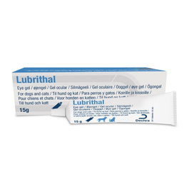 Lubrithal Gel Ocular para Perros y Gatos, lubricante y protector corneal en tubo de 15 gramos