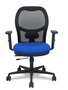 PIQUERAS Y CRESPO Silla de oficina Jorquera Azul y Negro