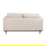 Sofá 2 Plazas Beige Tejido-Madera 172 X 91 X 84 cm