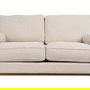 Sofá 2 Plazas Beige Tejido-Madera 172 X 91 X 84 cm