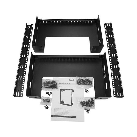 StarTech.com 15HE Rack de Pared Abierto 19" 2 Columnas 30.5cm Profundo para Redes