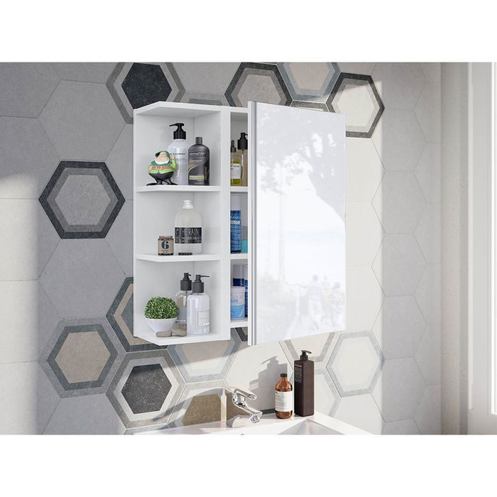 Forés/Arkit Módulo Rinconero Baño Blanco Brillo 20x19,5x65 cm Auxiliar 2 Estantes