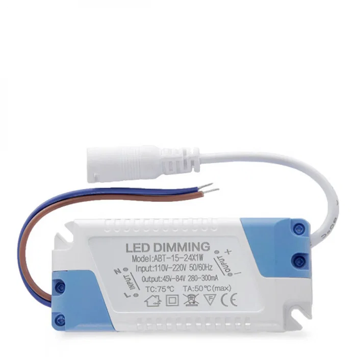 BX3 LIGHT Driver LED ABT-15-24W, 24W, salida 45-84VDC, 280-300mA, regulación TRIAC, Clase II BX3-DRDIM-18W