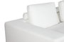 DKD Home Decor Sofá Moderno Blanco 286 x 95.5 x 57 cm Poliester y Pluma Desenfundable