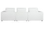 DKD Home Decor Sofá Moderno Blanco 286 x 95.5 x 57 cm Poliester y Pluma Desenfundable