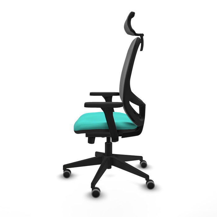 PIQUERAS Y CRESPO Silla de oficina Cilanco con mecanismo Sincro, Turquesa y Gris PIQUERAS Y CRESPO Silla de oficina Cilanco con mecanismo Sincro, Turquesa y Gris