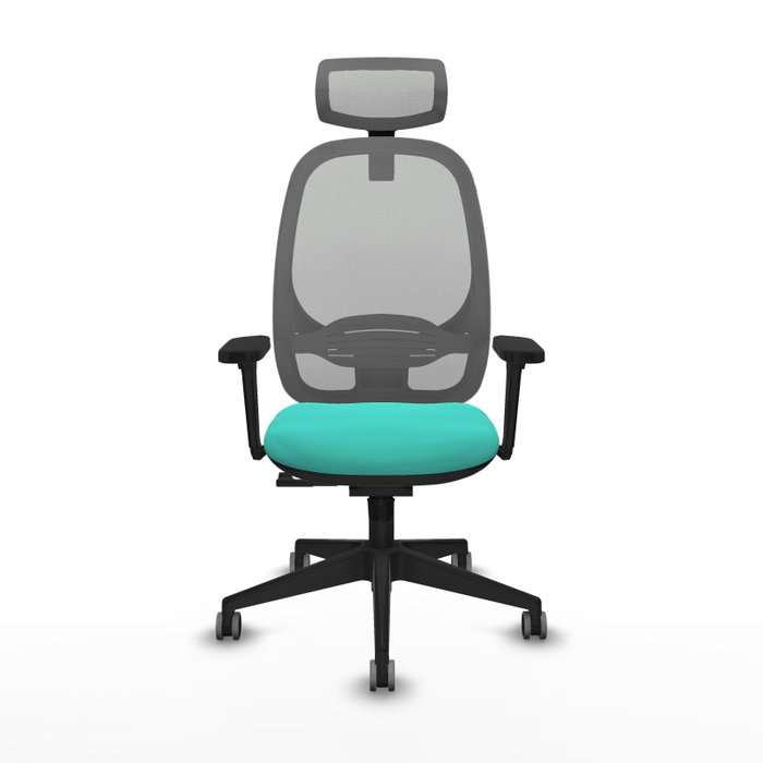 PIQUERAS Y CRESPO Silla de oficina Cilanco con mecanismo Sincro, Turquesa y Gris PIQUERAS Y CRESPO Silla de oficina Cilanco con mecanismo Sincro, Turquesa y Gris