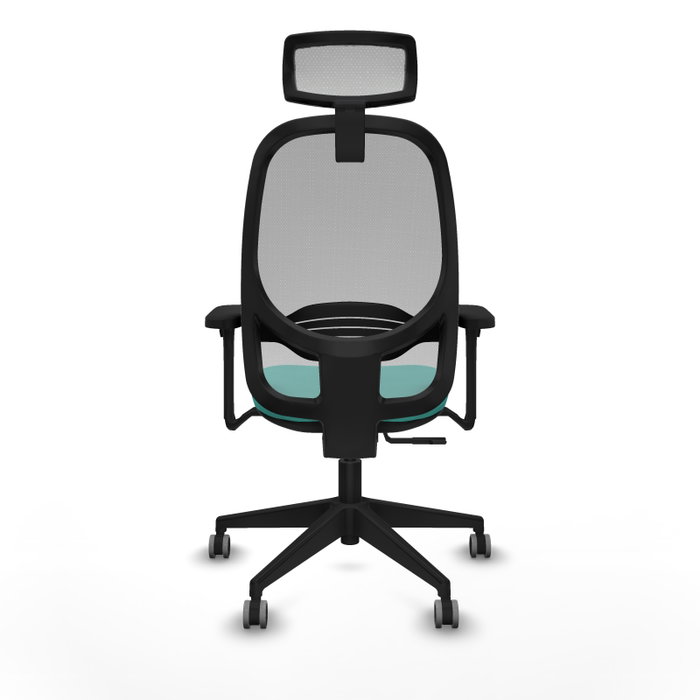 PIQUERAS Y CRESPO Silla de oficina Cilanco con mecanismo Sincro, Turquesa y Gris PIQUERAS Y CRESPO Silla de oficina Cilanco con mecanismo Sincro, Turquesa y Gris