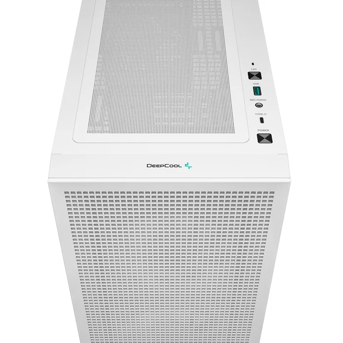 DeepCool CH360 Torre para PC Blanco, Caja micro-ATX / Mini-ITX con Ventana Lateral, 3 Ventiladores ARGB Preinstalados, Compatible con Fuente ATX