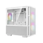 DeepCool CH360 Torre para PC Blanco, Caja micro-ATX / Mini-ITX con Ventana Lateral, 3 Ventiladores ARGB Preinstalados, Compatible con Fuente ATX