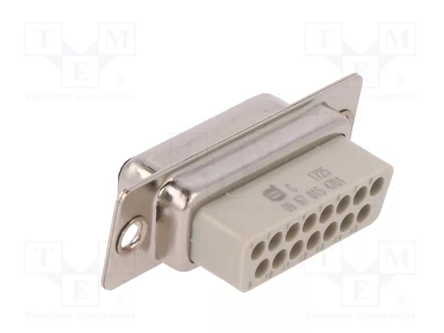 HARTING Conector D-Sub 15 pines hembra para transferencia de datos