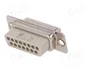HARTING Conector D-Sub 15 pines hembra para transferencia de datos