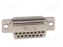 HARTING Conector D-Sub 15 pines hembra para transferencia de datos