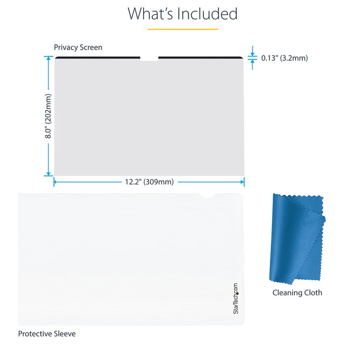 Startech Filtro de Privacidad Magnético Extraíble 15 pulgadas para MacBook Air 2023/2024