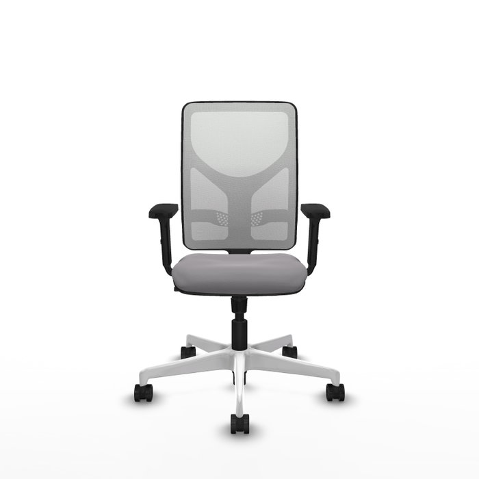 PIQUERAS Y CRESPO Silla de oficina Motilla con mecanismo Sincro, Gris y Blanco PIQUERAS Y CRESPO Silla de oficina Motilla con mecanismo Sincro, Gris y Blanco