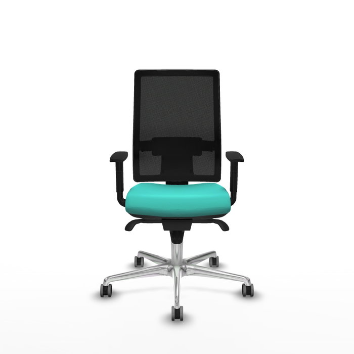 PIQUERAS Y CRESPO Silla de oficina Horna con mecanismo Sincro, Turquesa y Negro PIQUERAS Y CRESPO Silla de oficina Horna con mecanismo Sincro, Turquesa y Negro