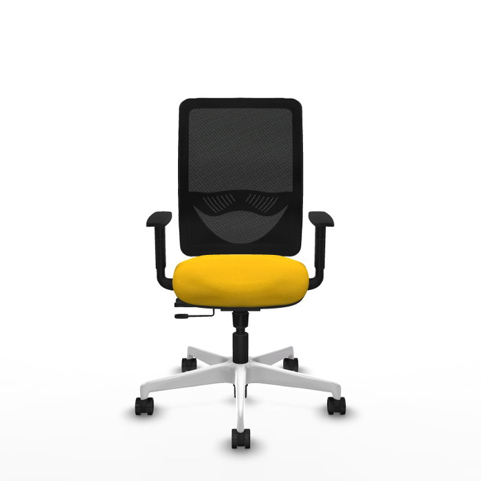 PIQUERAS Y CRESPO Silla de oficina Zulema con mecanismo Sincro/Traslack, Amarillo y Negro PIQUERAS Y CRESPO Silla de oficina Zulema con mecanismo Sincro/Traslack, Amarillo y Negro