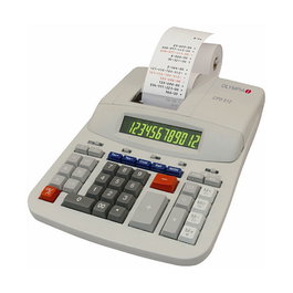 Olympia CPD 512 - Calculadora de Impresión de Escritorio, 12 Dígitos, Blanca