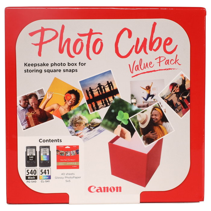 Canon PG-540 + CL-541 Photo Cube Value Pack con Papel Fotográfico