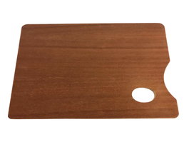 Titan Arts Paleta de madera rectangular barnizada 25x35cm