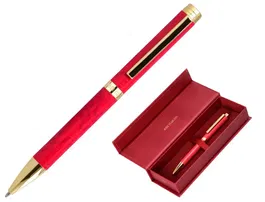 Belius Wild West Boligrafo Aluminio Granate Dorado Tinta Azul Caja de Diseño