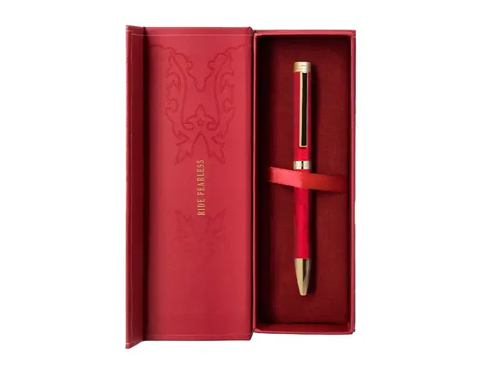 Belius Wild West Boligrafo Aluminio Granate Dorado Tinta Azul Caja de Diseño