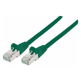 Intellinet 740715 Cable de Red Cat7 S/FTP RJ-45 1m Verde, 10GBase-T 10GbE, 10000 Mbit/s, Conectores Chapados en Oro, Cobre, LSZH